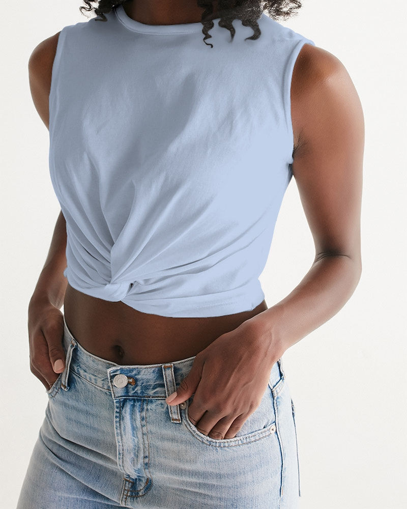 Thumbnail: Light Blue Women's Twist-Front Tank