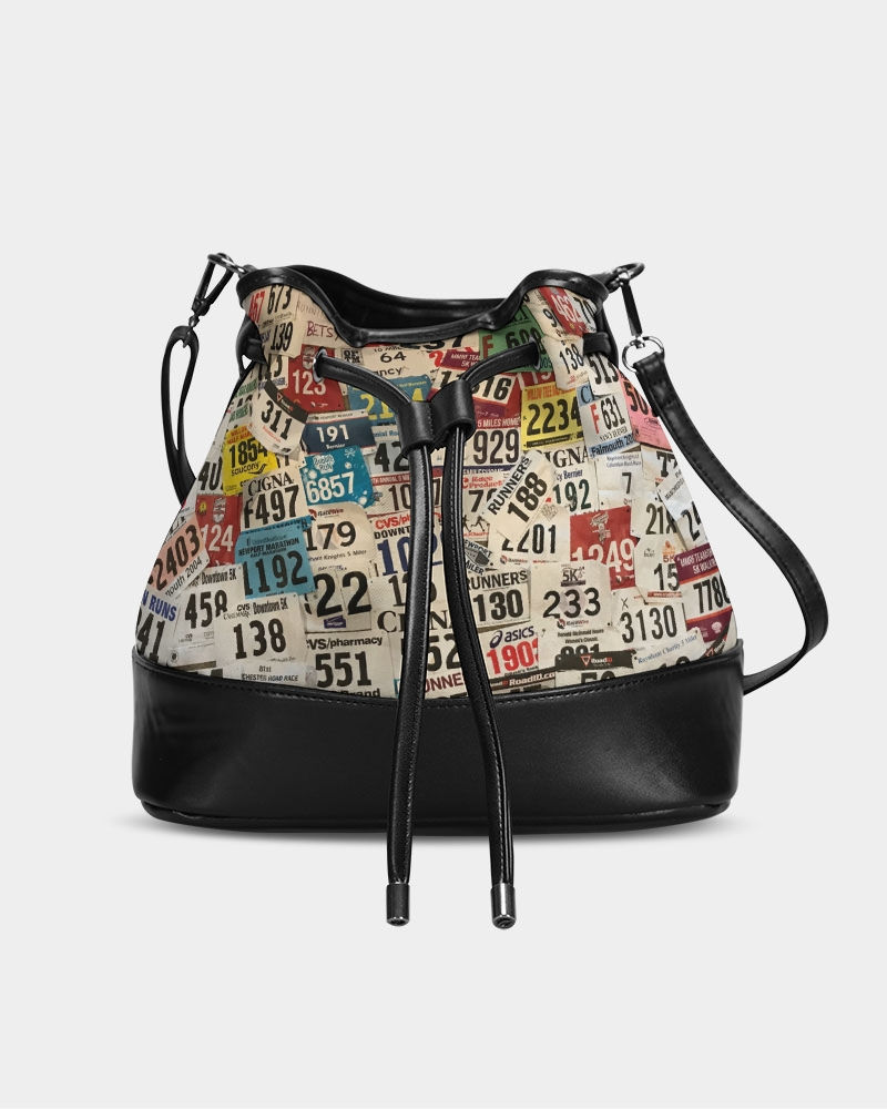Mini Drawstring Bucket Bag | Race Bib Display 1