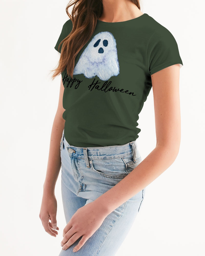 Thumbnail: Happy Halloween Ghost Women's Tee 3