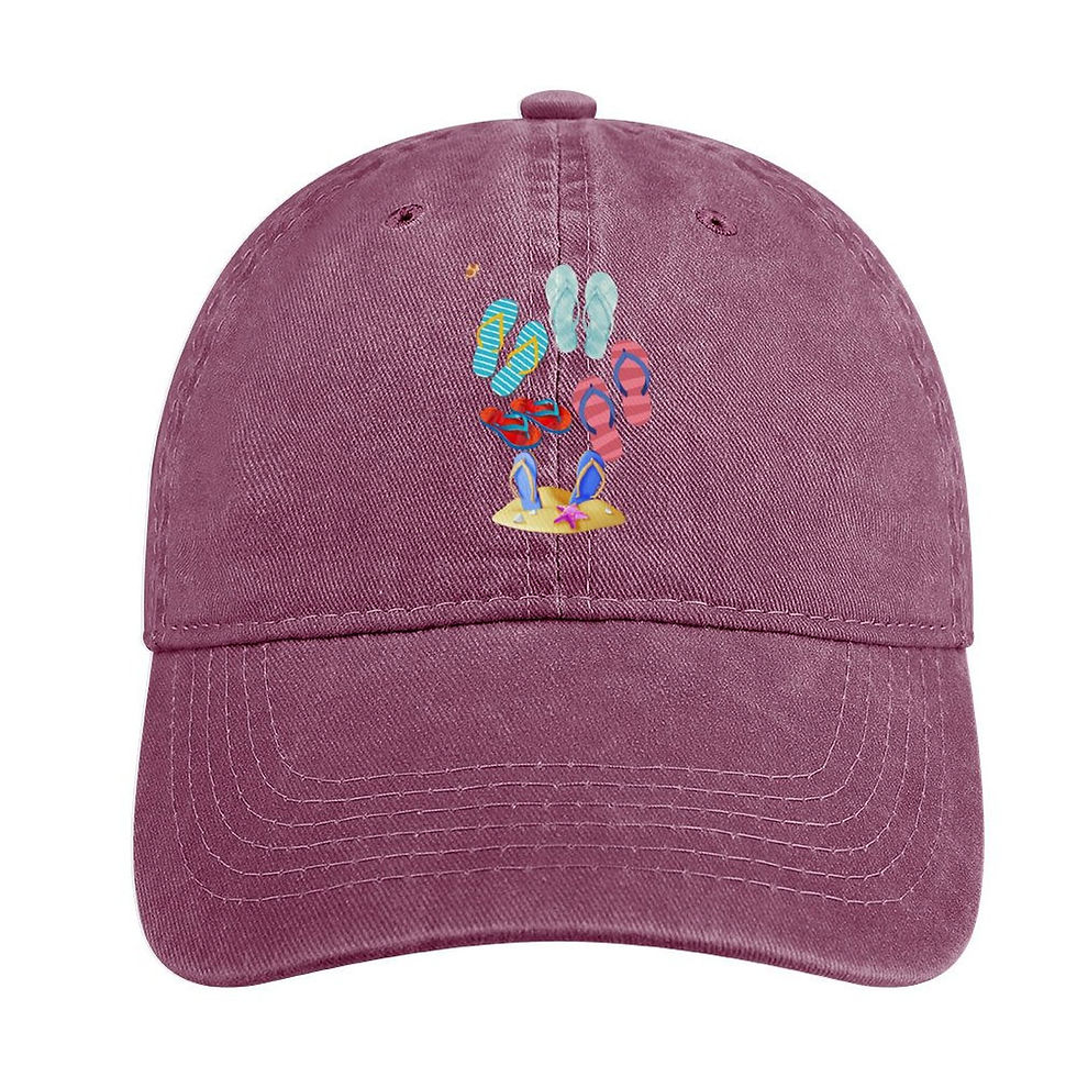 Thumbnail: Flip Flop Bendable Denim Trucker Hat 8