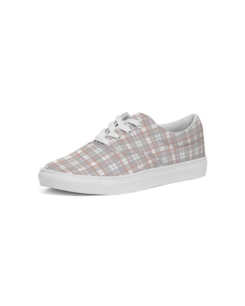 Thumbnail: Plants on Plaid Women's Lace Up Canvas Shoe 5