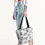 Thumbnail: Grey Flowers Light Canvas Zip Tote 4