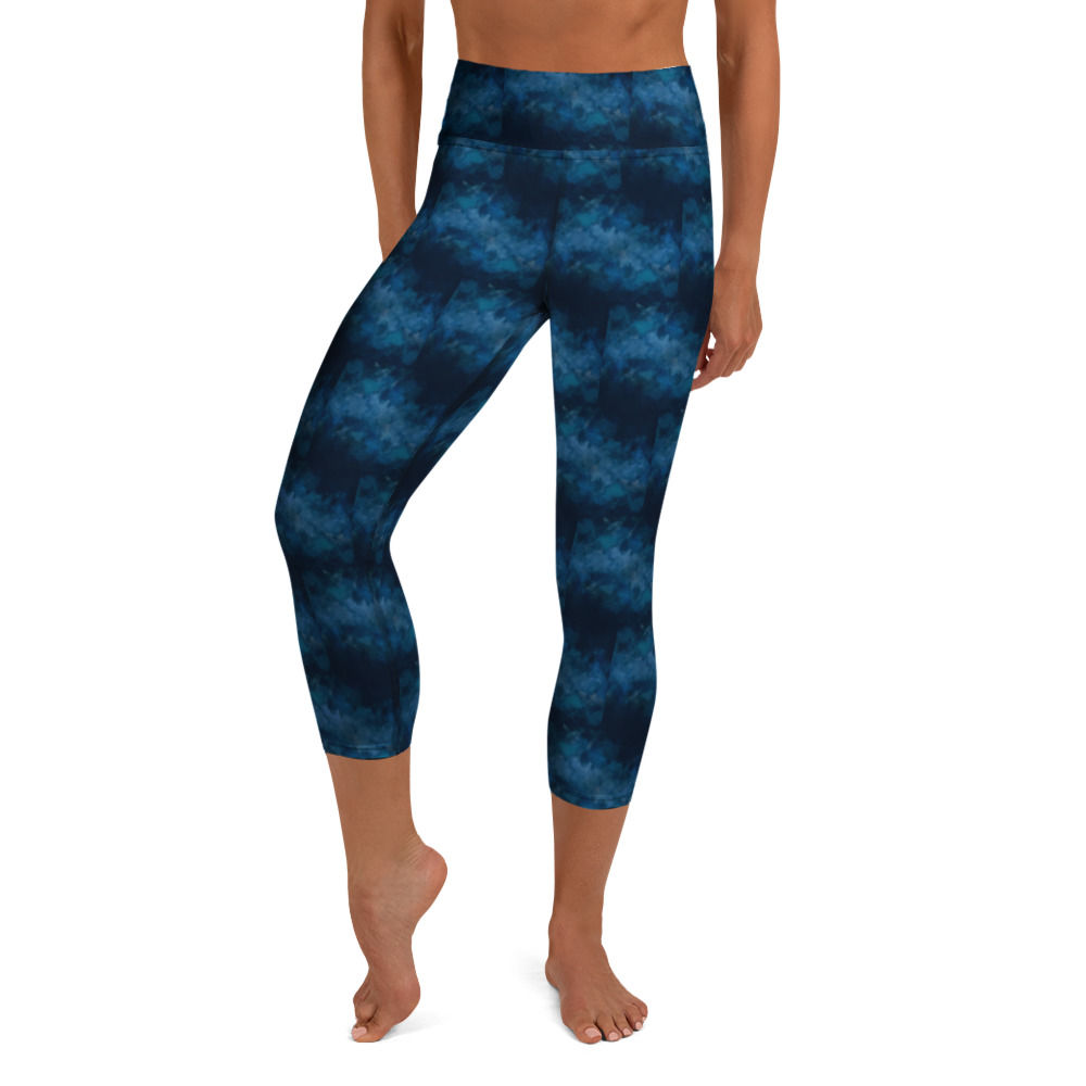 Blue Brick Yoga Capri Leggings 1