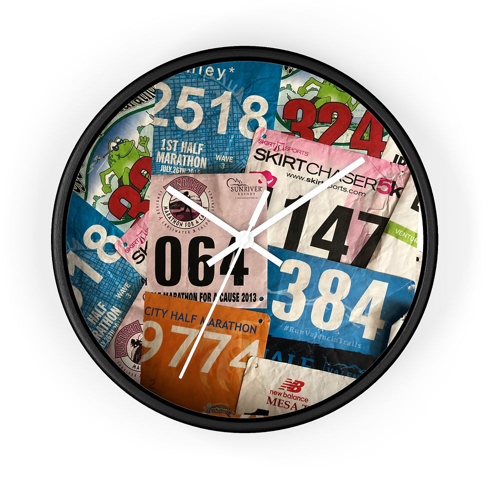 Thumbnail: Wall Clock | Race Bib Display