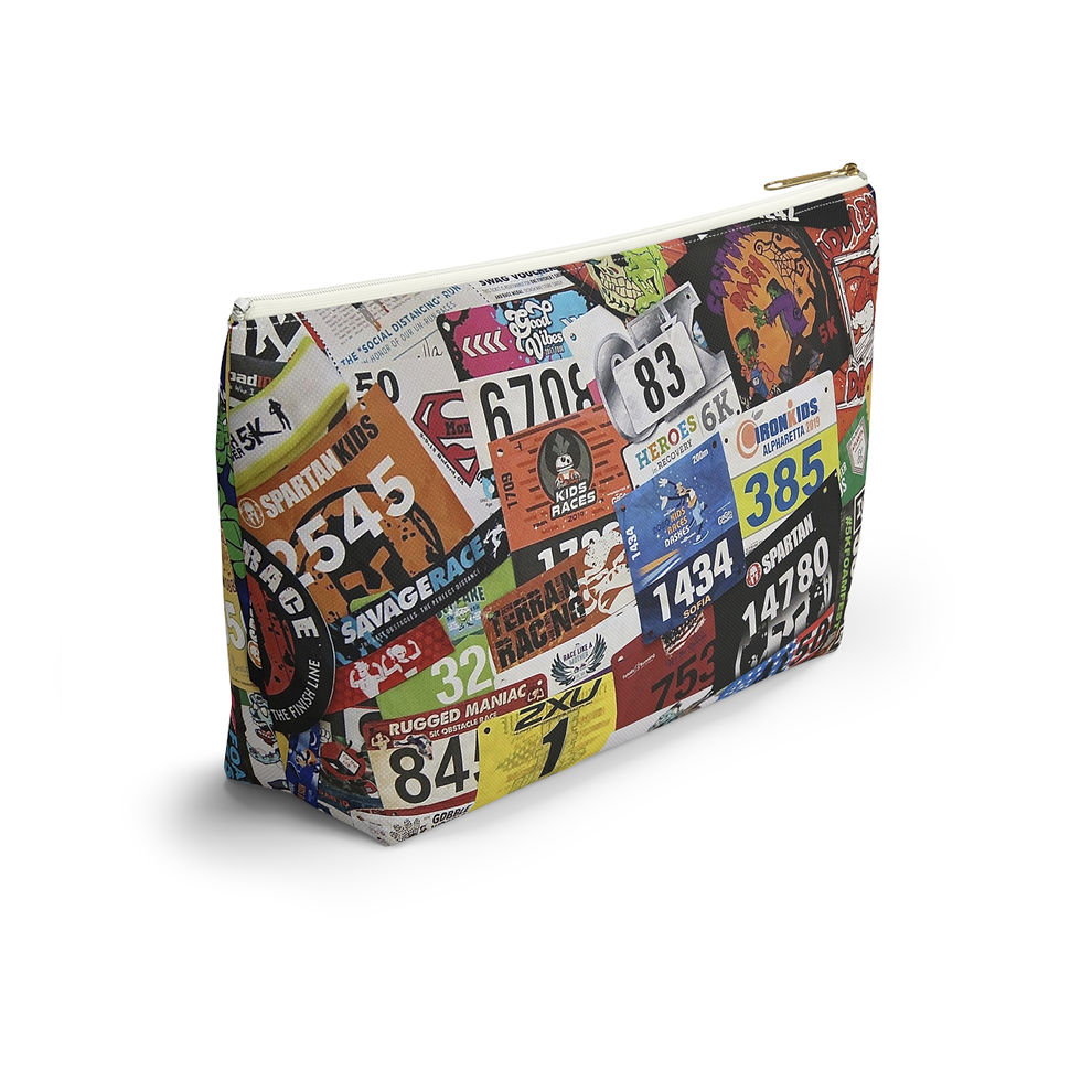 Accessory Pouch w T - Bottom | Race Bib Display 1