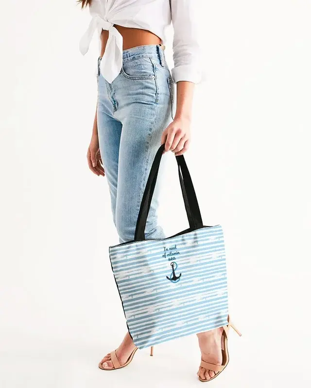 Thumbnail: Vitamin Sea Canvas Zip Tote 2