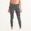 Thumbnail: Grey Flowers Dark Yoga Pants