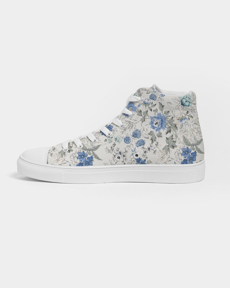 Thumbnail: Soft Floral Women's Hightop Canvas Shoe 7