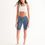 Thumbnail: Navy Liberty Floral Women's Mid-Rise Bike Shorts