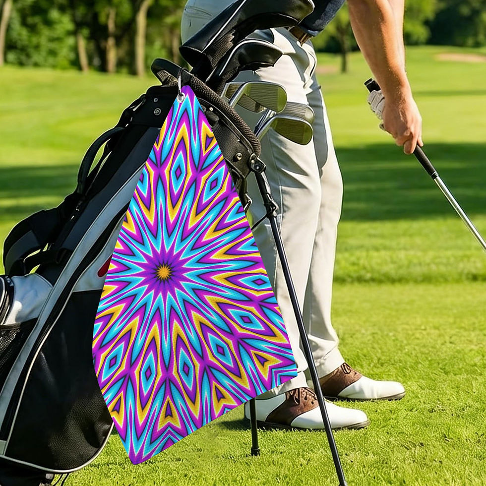 Trippy Spiral (3) Workout & Golf Towel 1