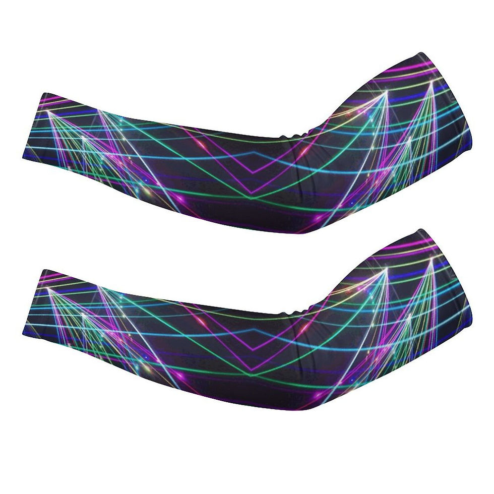 Thumbnail: Laser Show Arm Sleeves with Thumb Loops 6