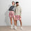 Thumbnail: Pink Camo Unisex Athletic Long Shorts 1