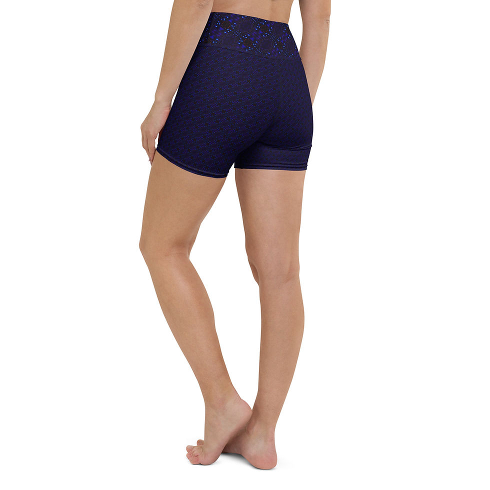 Thumbnail: Midnight Blue Yoga Shorts 7