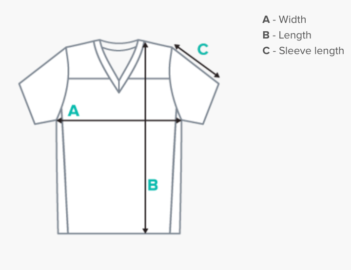 Thumbnail: Unisex American Football Jersey Size Chart