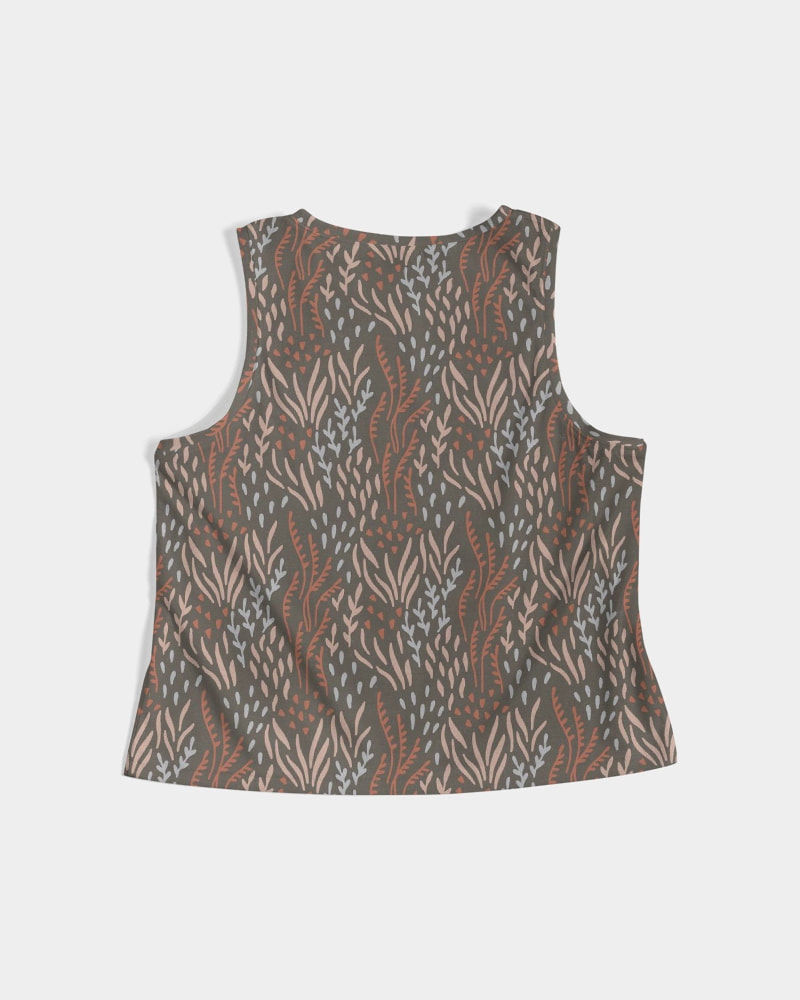 Thumbnail: Seaweed (2) Women's Cropped Tank 8