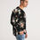 Thumbnail: Black Floral Long Sleeve Tee
