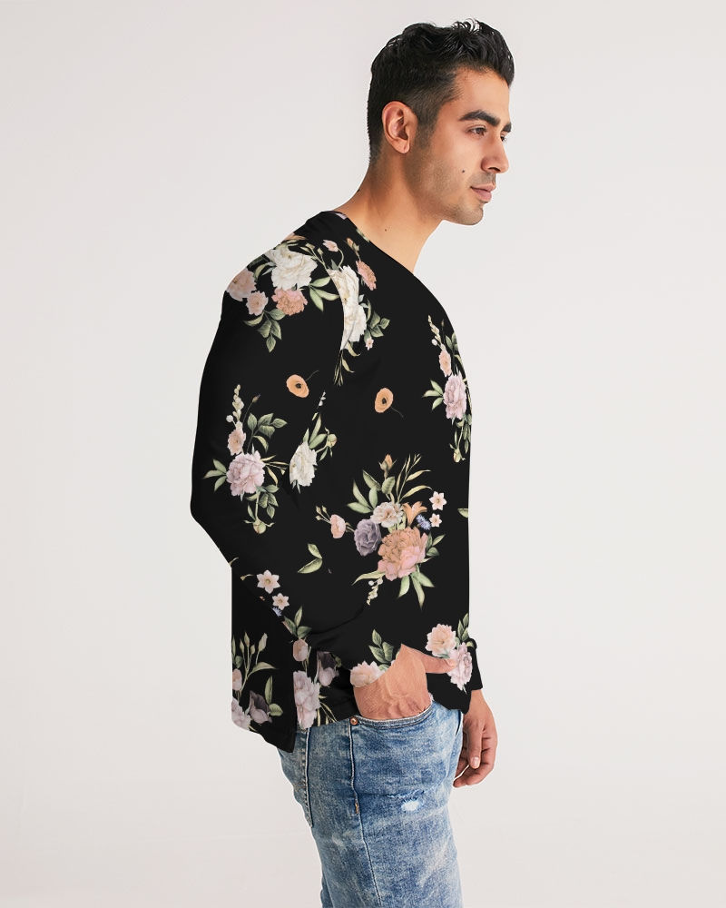 Thumbnail: Black Floral Long Sleeve Tee