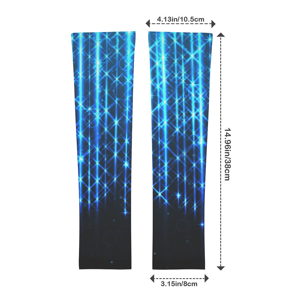 Thumbnail: Blue Neon Arm Sleeves 3