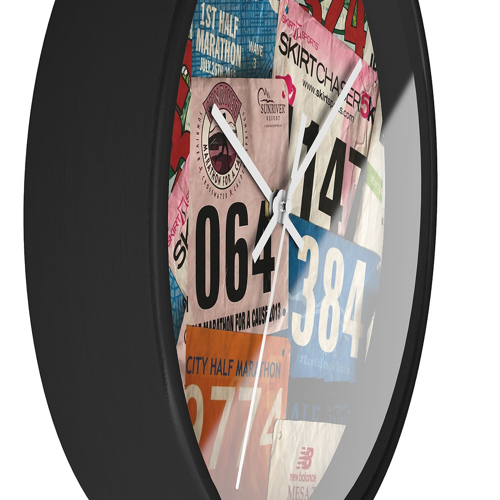 Thumbnail: Wall Clock | Race Bib Display