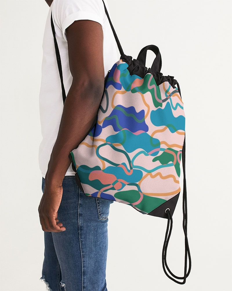 Thumbnail: Cotton Candy (1) Canvas Drawstring Bag