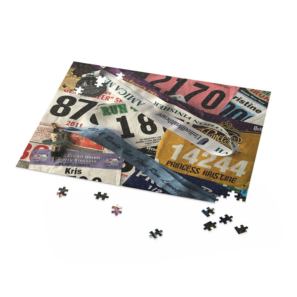 Boxed Puzzle | 3 Sizes | Race Bib Display 2