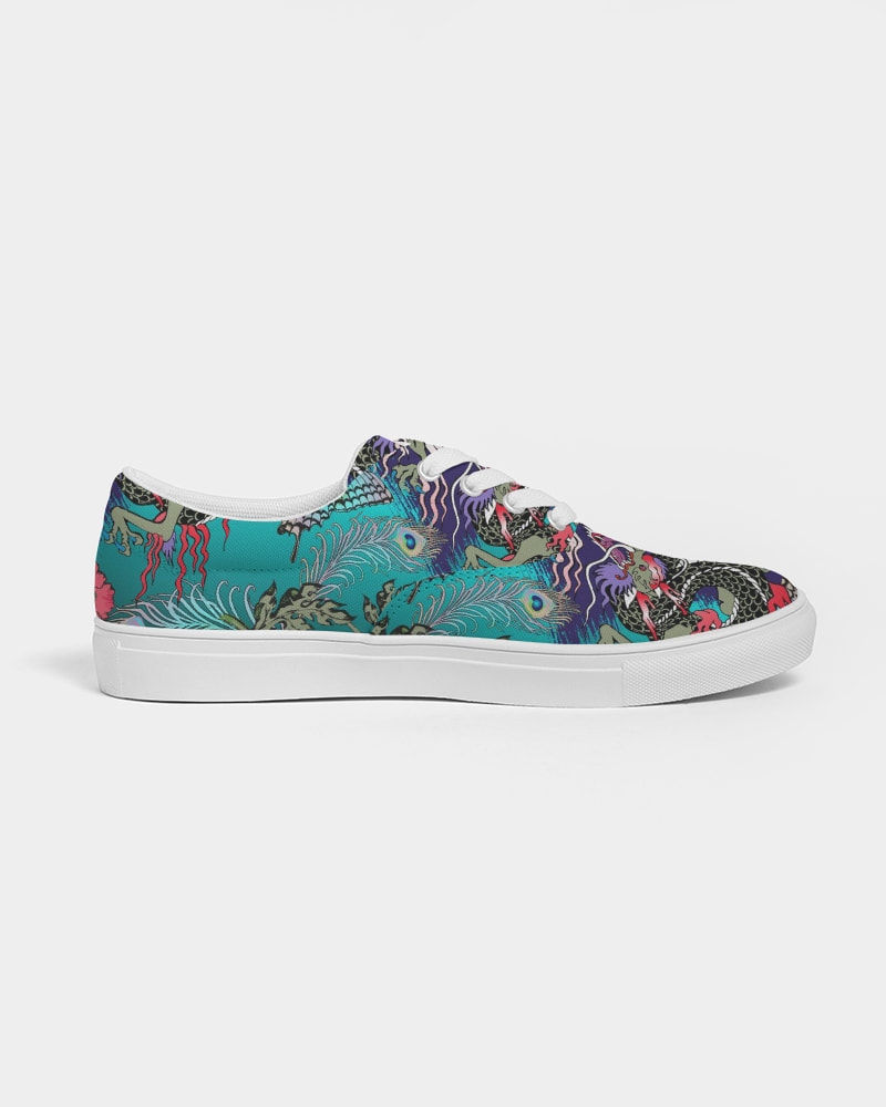 Thumbnail: Dragon and Phoenix Women's Lace Up Canvas Shoe 7