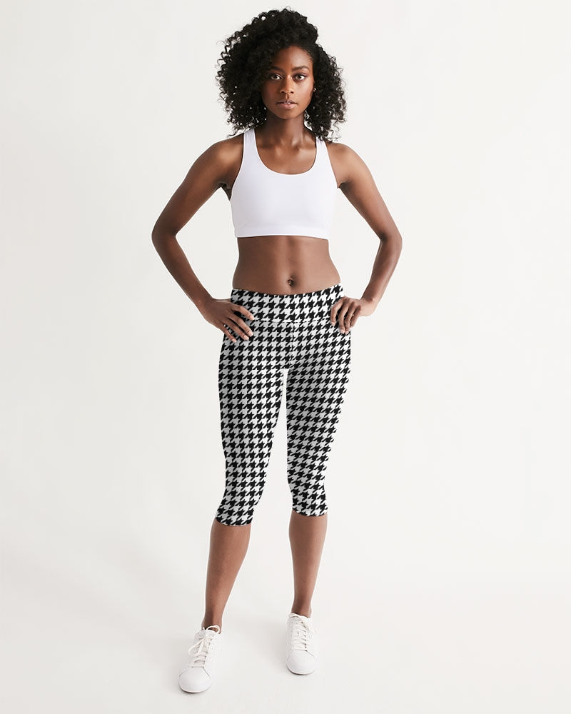 Thumbnail: Houndstooth Big Women's Mid-Rise Capri