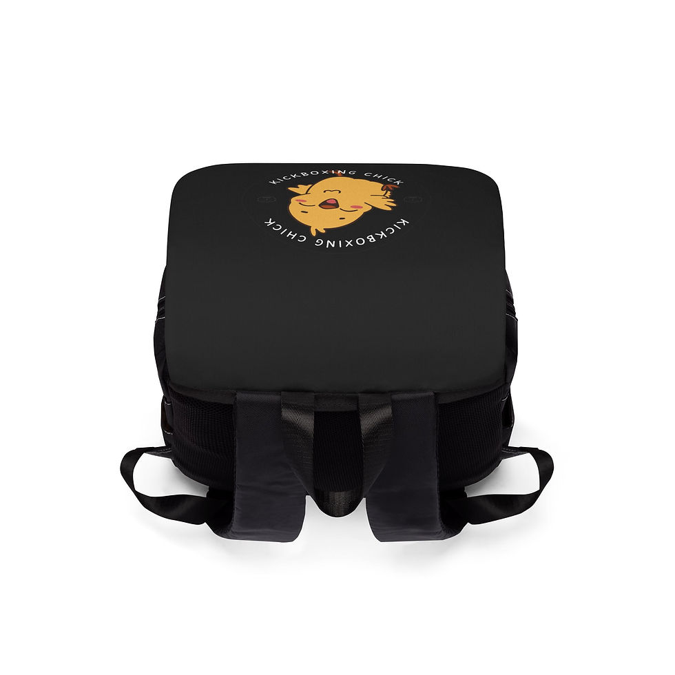 Thumbnail: Kickboxing Chick Unisex Casual Shoulder Backpack 4