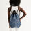 Thumbnail: Navy Liberty Floral Canvas Drawstring Bag