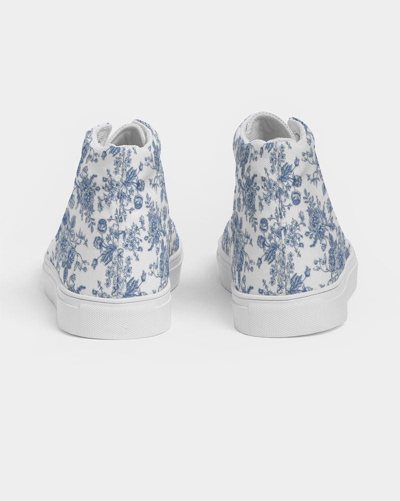 Thumbnail: Blue Toile Women's Hightop Canvas Shoe 4