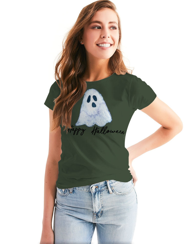 Happy Halloween Ghost Women's Tee 1