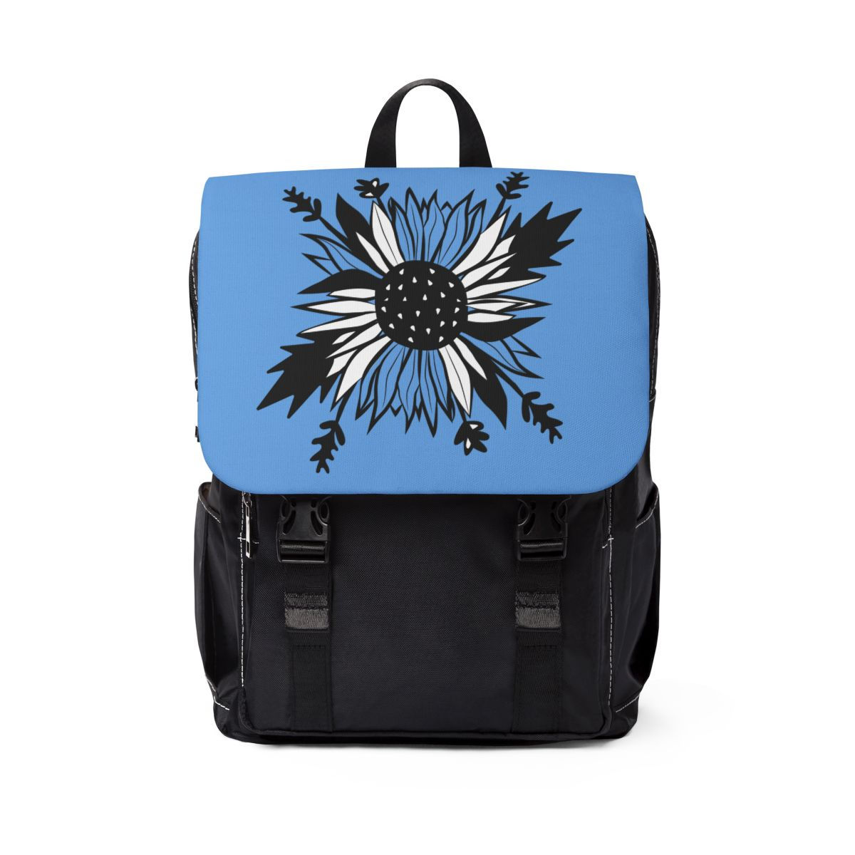 Sunflower Casual Shoulder Backpack | Light Blue 2
