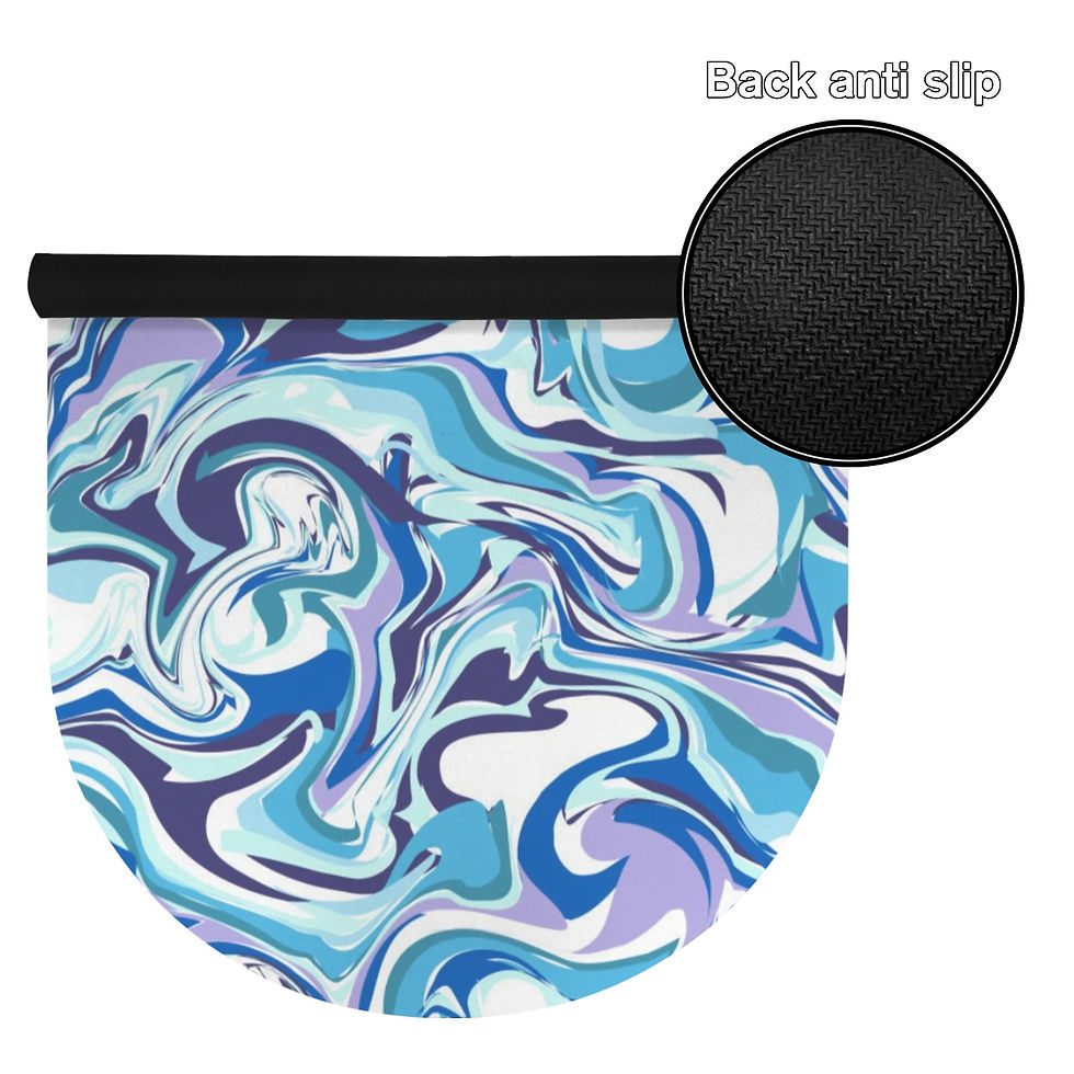 Thumbnail: Blue Swirl Yoga Mat 5