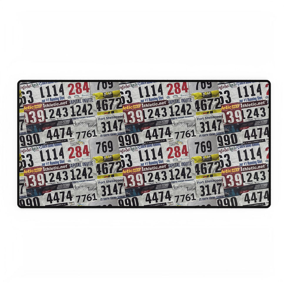 Desk Mats | Race Bib Display 1