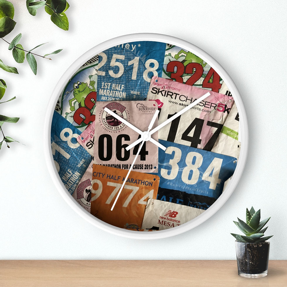 Thumbnail: Wall Clock | Race Bib Display