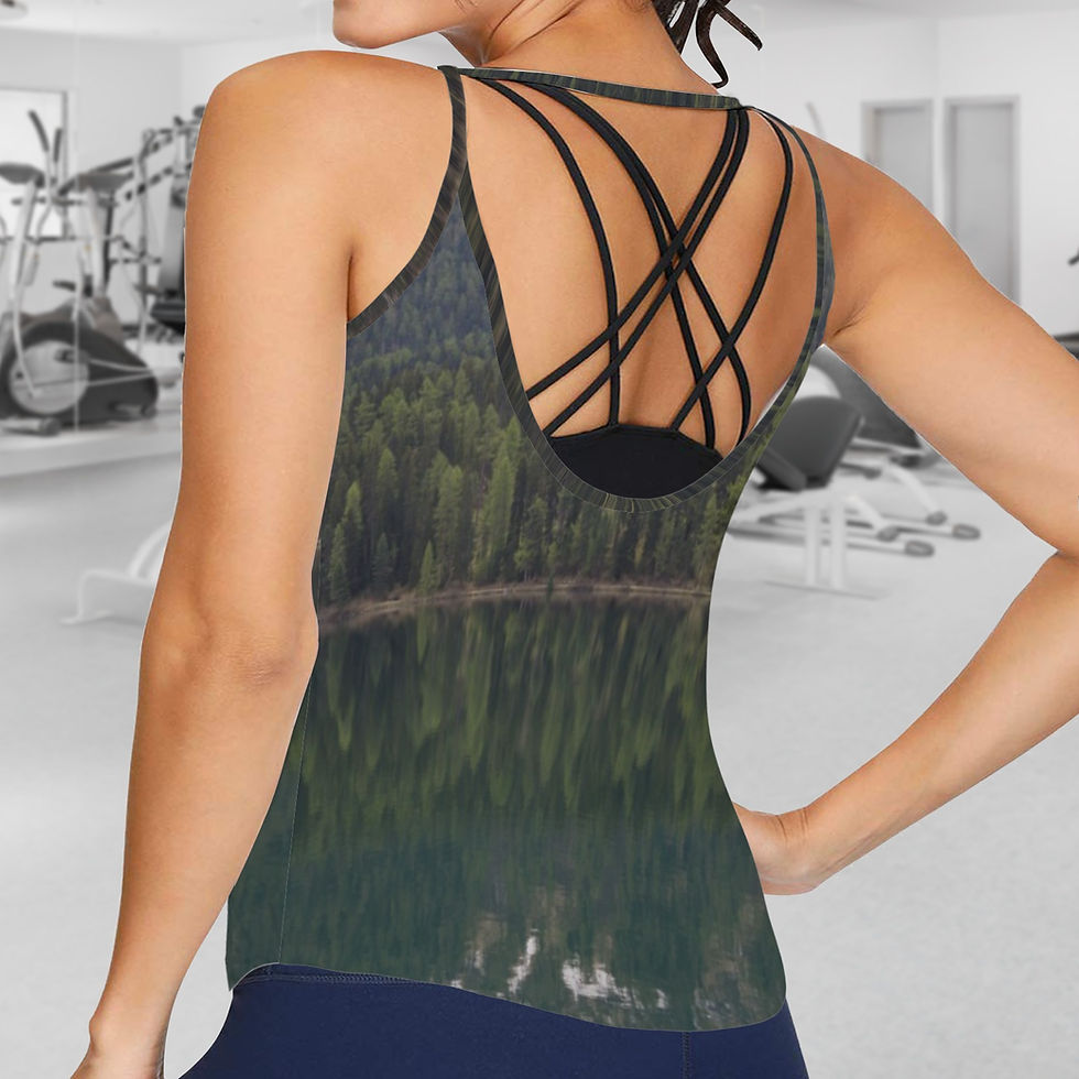 Mountains Backless Tank Top 1