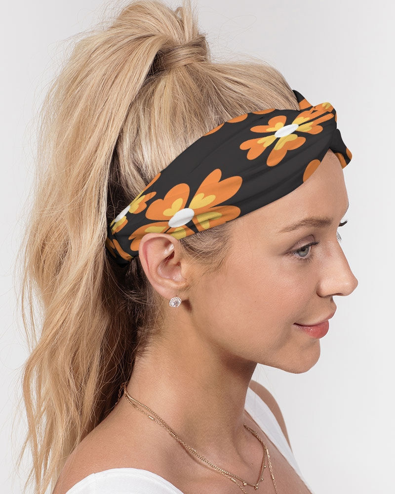 Thumbnail: Autumn Flowers Twist Knot Headband | 3 Piece Set 4