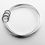 Thumbnail: Three silver bangles linked with circles.