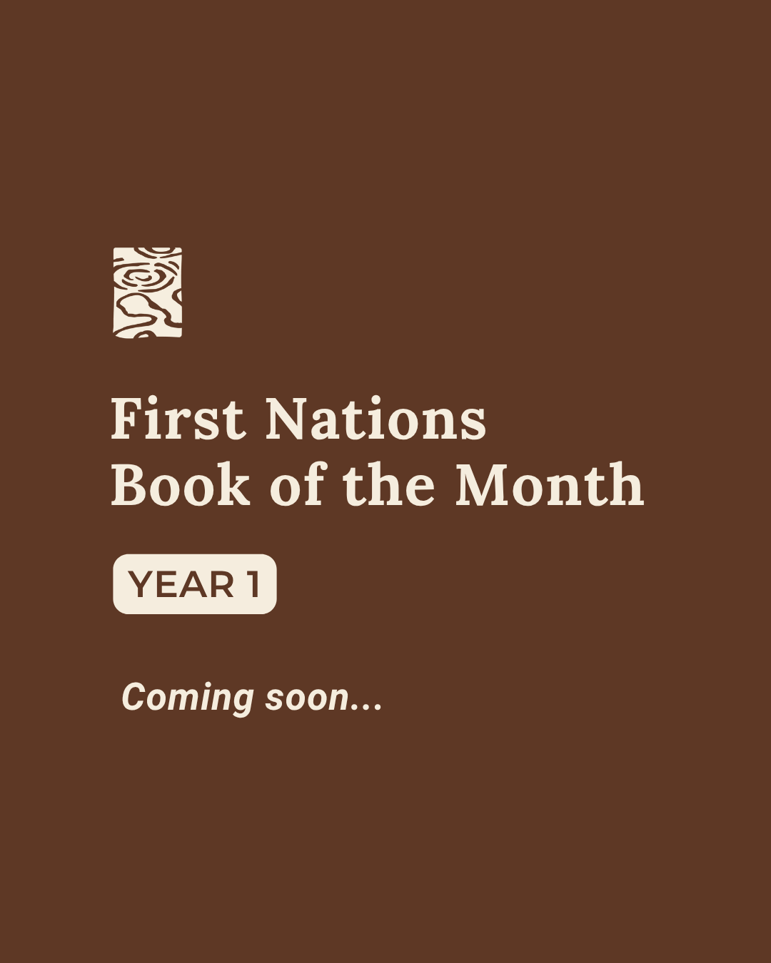 First Nations Book of the Month - Year 1