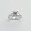 Thumbnail: Platinum semi mount diamond engagement ring