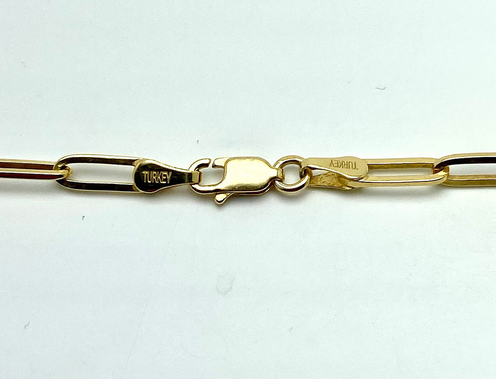 Thumbnail: 18 Karat Yellow Gold plated flat wire necklace