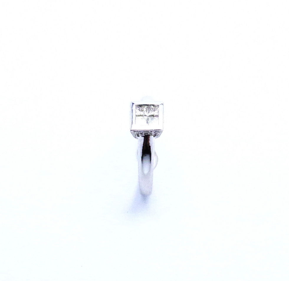 Thumbnail: 18 karat white gold diamond ring