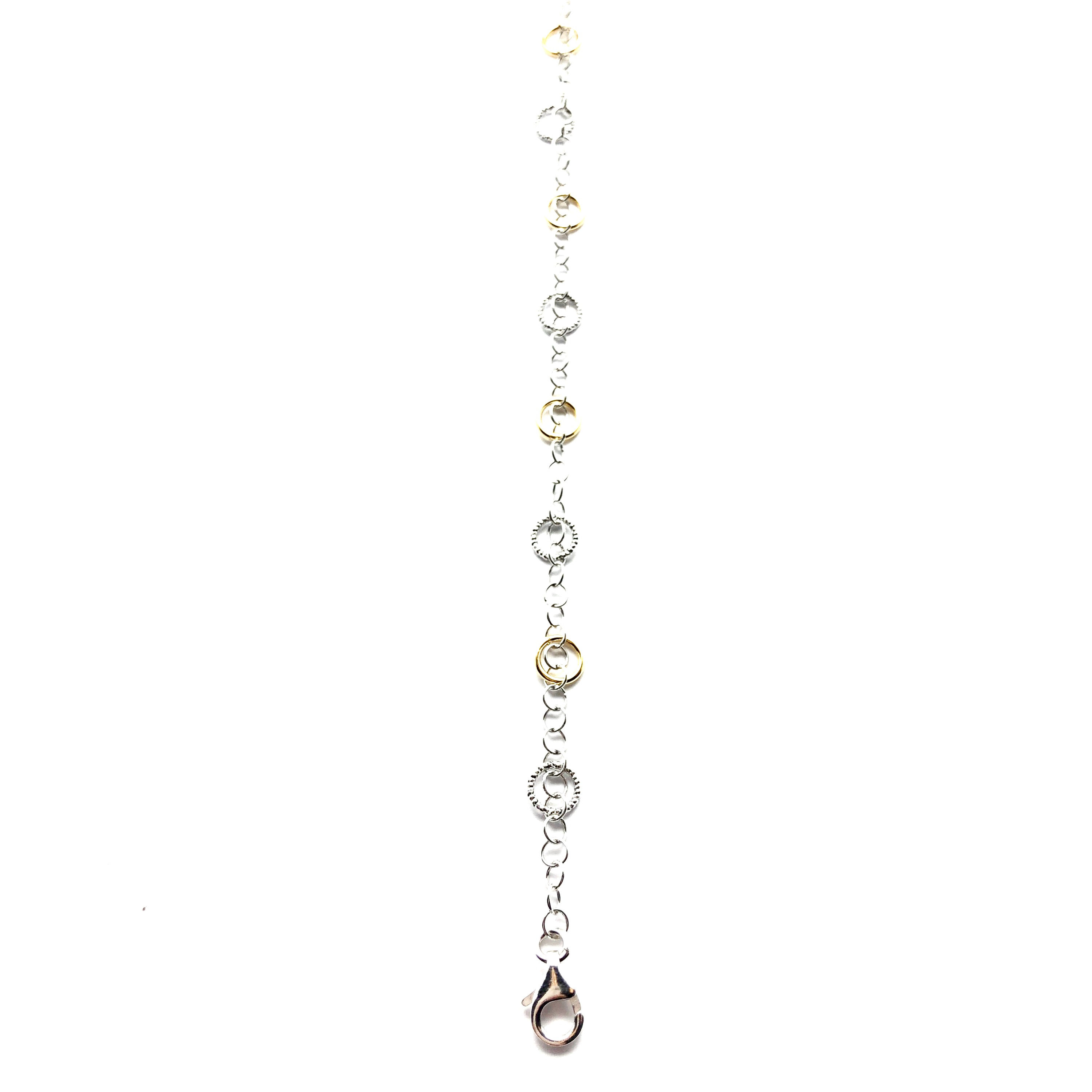 Sterling Silver and Yellow Plated Bracelet