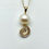 Thumbnail: 18 karat yellow gold and 14 karat yellow gold pearl and diamond pendant