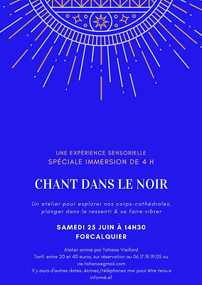 atelier chant dans le noir
