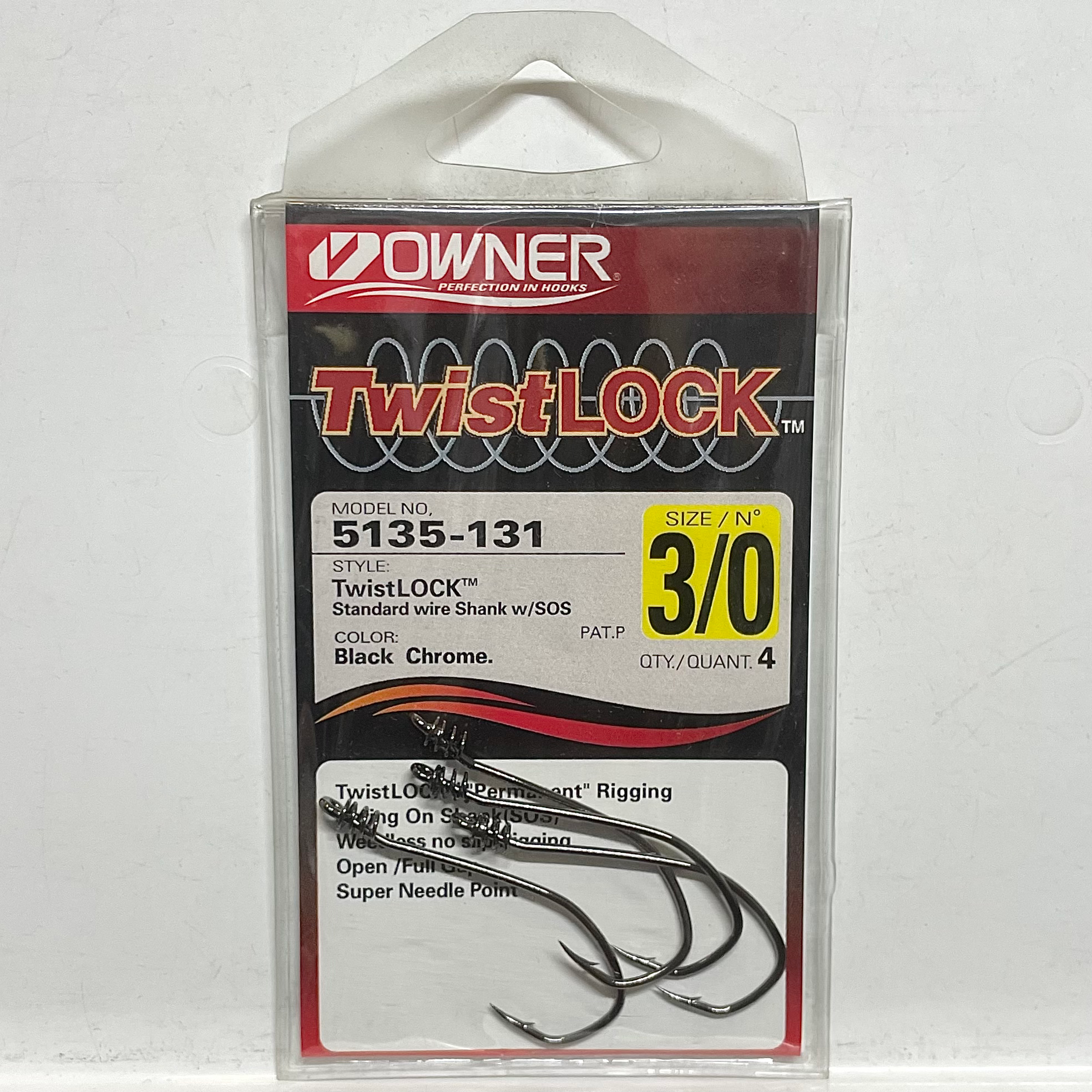 OWNER Size 3/0 קרסים לסיליקון