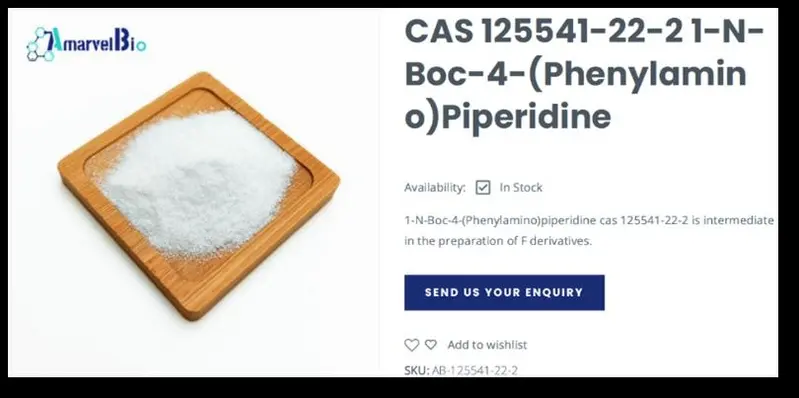 向美國出口數百公斤芬太尼原料的原中國生技公司執行長王慶州罪名成立,獲刑25年。圖為該公司在其網站上公然宣傳芬太尼原料產品。(檢方提供)