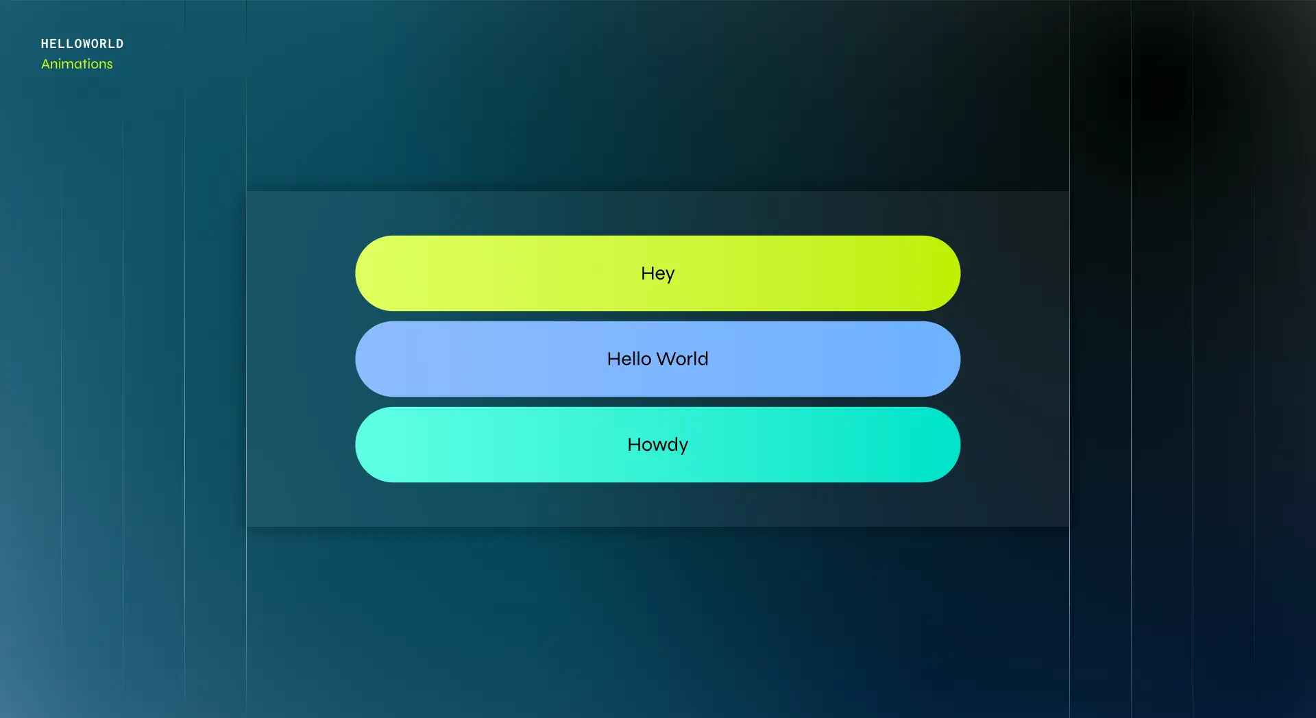 Hello Animations