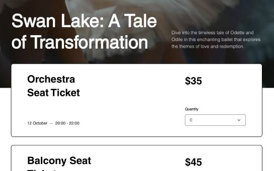 Custom Event Ticket Picker on Events Frontend