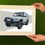 Thumbnail: Land Rover Discovery silver off road 4 x 4 Art Print